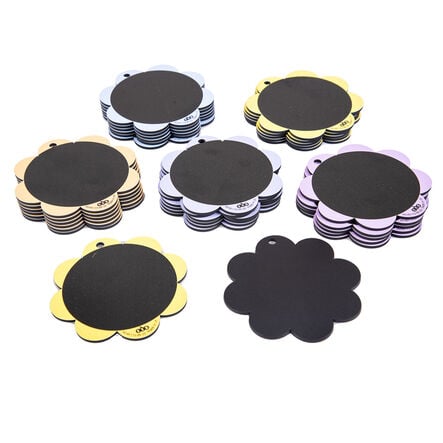 TTS Eco Outdoor Mini Daisy Hanging Chalkboards 30pk  hi\-res