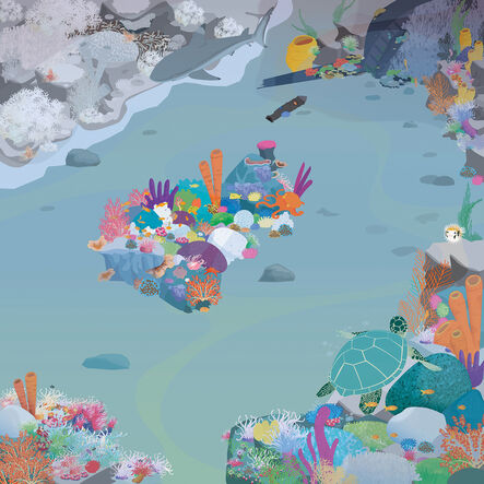TTS Rugged Robot Coral Reef Mat  hi\-res
