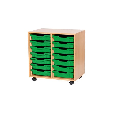 Mobile Double Tray Storage Unit 14 Trays  hi\-res