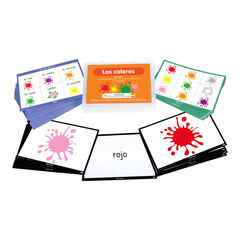TTS Spanish Colours Vocabulary Builder Activity Cards 46pk  hi-res