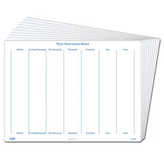 Dry Wipe Place Value Lesson Board 30pk  Dry Wipe Place Value Lesson Board 30pk  hi-res