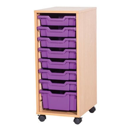Mobile Single 5 Tray Storage Unit  hi\-res