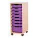 Mobile Single 5 Tray Storage Unit  hi\-res