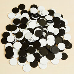 Two Colour Counters Black/White 200pk Black/White Two Colour Counters Black/White 200pk Black/White hi-res