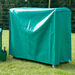 Metal Tilted Tray Trolley with Trays Green Trolley and Cover  hi\-res