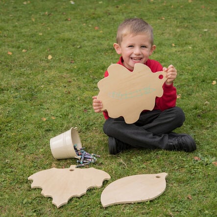 TTS Wooden Leaf Mark Making Boards with Stand  hi\-res