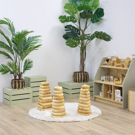 TTS Giant Wooden Stacking Tower Pyramids  hi\-res