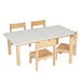 Essentials White Rectangular Table  hi\-res