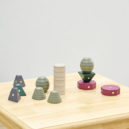 TTS Tonal Wooden Magnetic Stacking Shapes 12pk  hi\-res