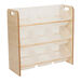 Solway Early Years Storage Tilted Clear Trays Maple MDF  hi\-res