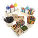 Bamboo Removable Storage Pots and Tray  hi\-res