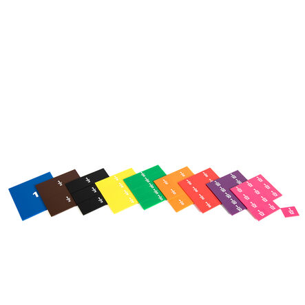 Printed Proportional Fraction Squares 51pcs  hi\-res