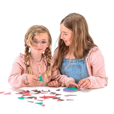 Magnetic Fraction Set \- Round in 10 Colours (71 pcs)  hi\-res