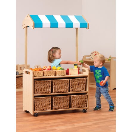 Millhouse Role Play Shop with Storage Unit Wicker Baskets  hi\-res
