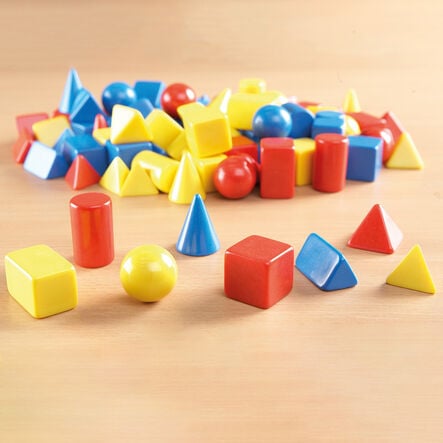 Coloured Small Solid Shapes 96pk  hi\-res