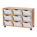 Mobile Triple Tray Storage Unit 9 Deep  hi\-res
