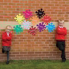 Colours French Playground Signs 10pk  Colours French Playground Signs 10pk  hi-res