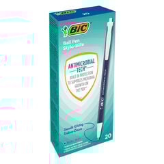 Bic Antimicrobial Click Ballpoint Pens 20pk Blue  hi-res