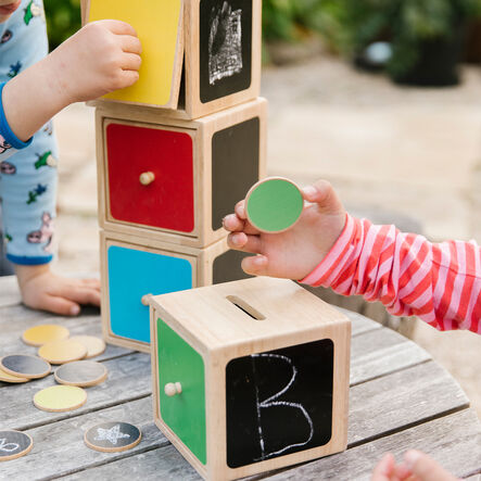 Wooden Post Sort \'n\' Play Cubes  hi\-res