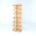 D\-End Cap Library Bookcase In Maple  hi\-res
