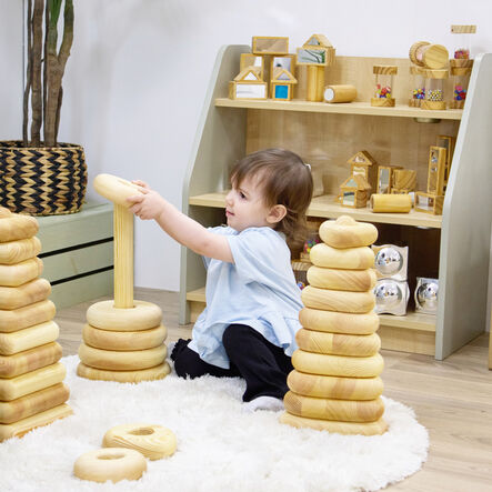 TTS Giant Wooden Stacking Tower Pyramids  hi\-res