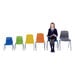 Metalliform NP Chair Seat Ht 260mm Purple Speck\'d Grey Frame  hi\-res