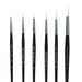 White Sable Substitute Paint Brushes 10pk  hi\-res