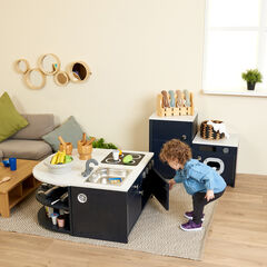 Modern Living Toddler Kitchen Set Navy 5 Piece  Modern Living Toddler Kitchen Set Navy 5 Piece  hi-res