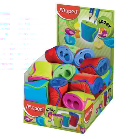 Maped Boogy Cannister Sharpeners Double 24pk  hi\-res