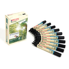 Edding 31 EcoLine Flipchart Marker 10pk Black  hi-res