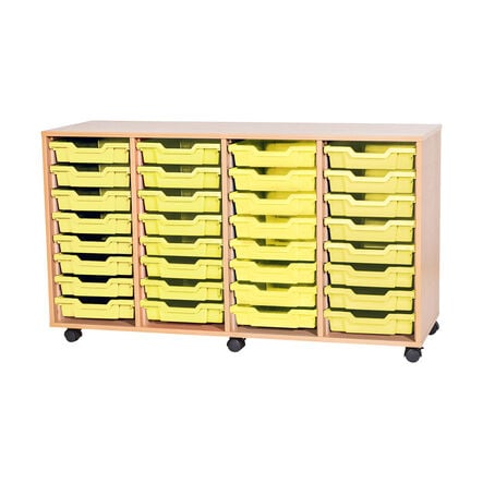 Mobile Quad Tray Storage Unit 32 Trays  hi\-res
