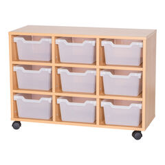 Tray storage unit with 9 Gratnells Cubby trays  hi-res