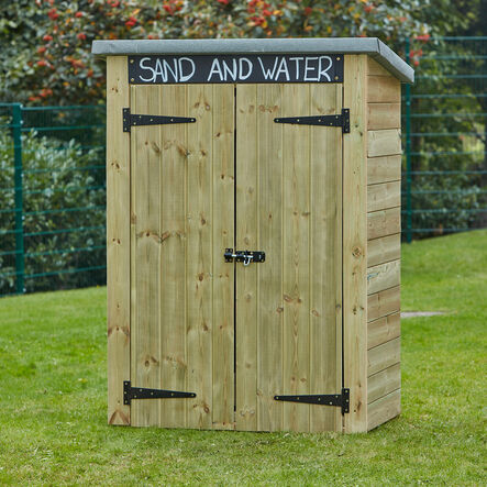 Outdoor Storage Shed with Chalkboard  hi\-res
