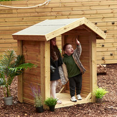 Mini Outdoor Wooden Hut  hi-res