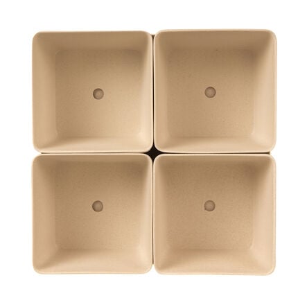 Bamboo Removable Storage Pots and Tray  hi\-res