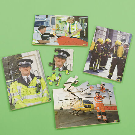 People Who Help Us Photographic Puzzle Set 4pk  hi\-res