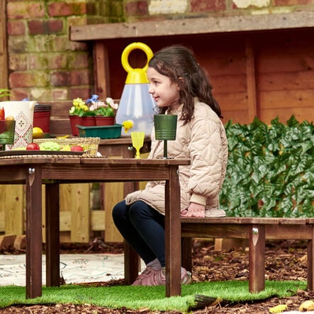 Modern Living Outdoor Table with Benches Set  hi\-res