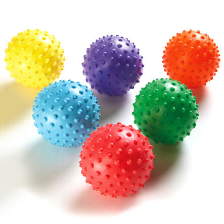 Tactile Knobbly Easy Grip Balls 6pk  hi\-res