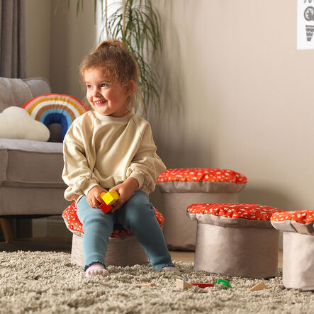 Nature Toadstool Seats 1 Large \x26 3 Small Toadstools  hi\-res