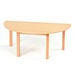 Half Circular Solid Beech Table L120cm  hi\-res