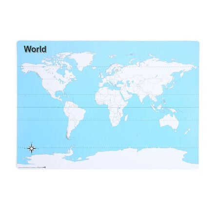 A3 Wipeable Map of the World 10pk  hi\-res