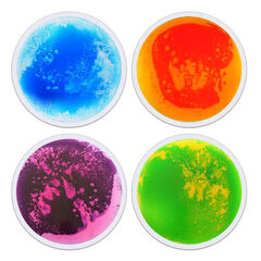 Round Liquid Floor Tiles 4pk  Round Liquid Floor Tiles 4pk  hi-res