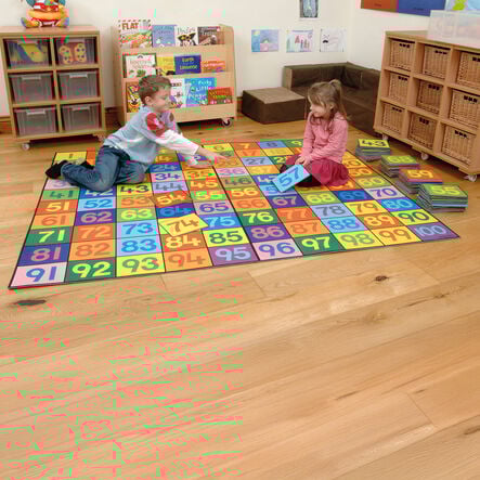 Colourful 1\-100 Felt Number Tiles  hi\-res