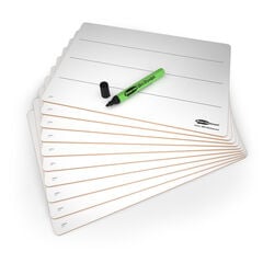 Show-me Rigid Whiteboards With Lines A4 10pk  Show-me Rigid Whiteboards With Lines A4 10pk  hi-res