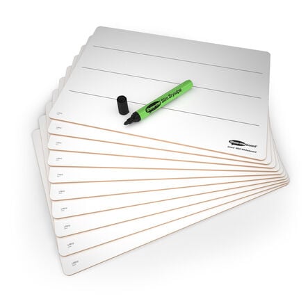 Rigid Whiteboards With Lines A4 10pk  hi\-res