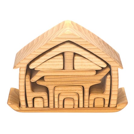 Wooden Nesting Houses 3pk  hi\-res