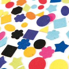 Self Adhesive Felt Shapes Assorted 100pk  Self Adhesive Felt Shapes Assorted 100pk  hi-res
