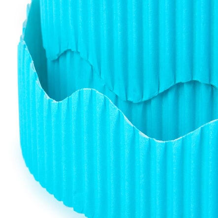 TTS Scalloped Fade Resist Corrugated Border Rolls Azure Blue 15m x 57mm Azure Blue hi\-res