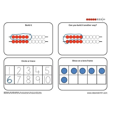 Rekenrek Practice Charts Early Number Sense Bundle  hi\-res