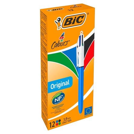 Bic 4 Colour Ballpoint Pens 12pk  hi\-res